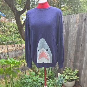 Shark Design Navy Sweater